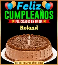 GIF Felicidades en tu día Roland